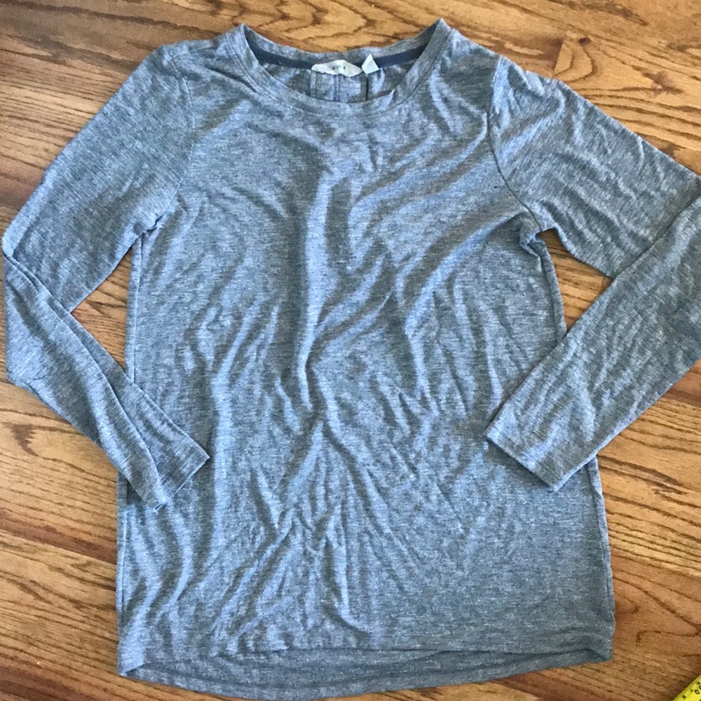 ✳️ ATHLETA Pleat Back Long Sleeve High Low Tee